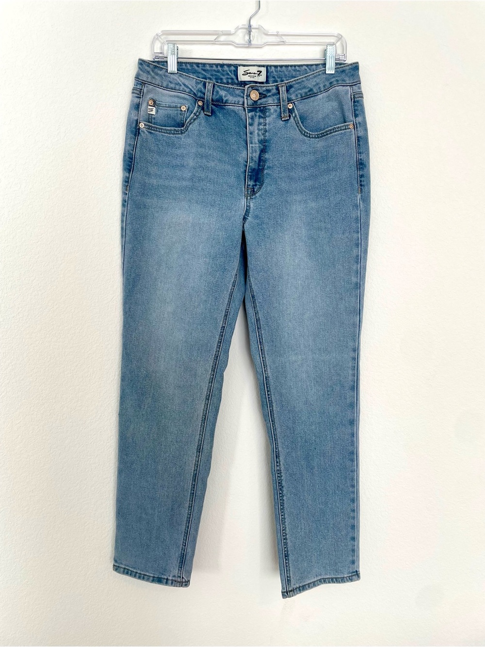 Seven7 Classic Light Blue Straight Leg Jeans